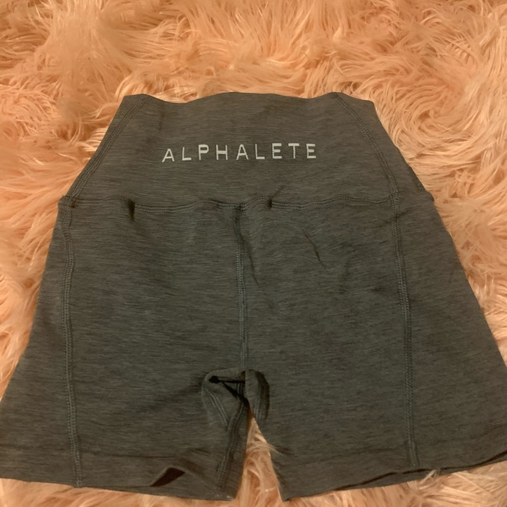 Never worn alphalete revival shorts charcoal